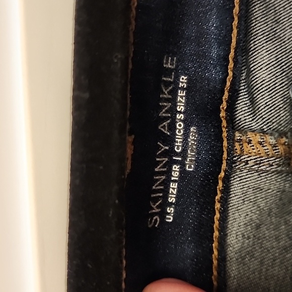 Chico Skinny Ankle Women's Blue Jeans sz 3(16) - Picture 3 of 8